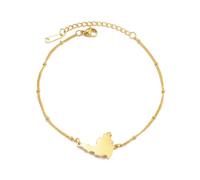 Saint Martin - Bracciale a catena con sfera in acciaio inox, unisex, unisex