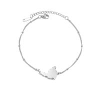 Saint Martin - Bracciale a catena con sfera in acciaio inox, unisex, unisex