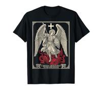 Saint Michael Archangel Defeating Satan Maglietta