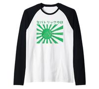 Saint Patrick's Day Japanese Aesthetic Man Woman St Patrick Maglia con Maniche Raglan
