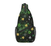Saint Patrick'S Day Shamrock 11 Uomo Donna Zaino Monospalla Piccolo Borsa Monospalla Leggera Crossbody Bag Per Escursionismo Treeking Sportiva Sportivo