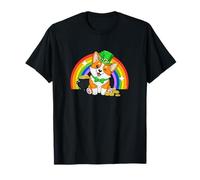 Saint Patrick's Day St. Paddy's Irish Luck Corgi Dog Lover Maglietta