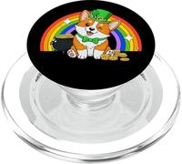 Saint Patrick's Day St. Paddy's Irish Luck Corgi Dog Lover PopSockets PopGrip per MagSafe