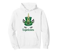Saint Patricks Shamrock Lepricorn Kids St. Patrick's Day Felpa con Cappuccio