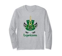 Saint Patricks Shamrock Lepricorn Kids St. Patrick's Day Maglia a Manica
