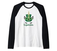 Saint Patricks Shamrock Lepricorn Kids St. Patrick's Day Maglia con Maniche Raglan