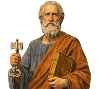 Saint Peter (Robe) Half Body Buddy Cutout