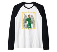 Saint Raphael Guardian Angel Faithful Protector Maglia con Maniche Raglan