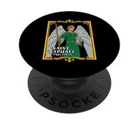 Saint Raphael Guardian Angel Faithful Protector PopSockets PopGrip Adesivo