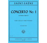 Saint-Saens, Camille - Concerto No. 1 in a minor Op. 33. For Cello and Piano. by International