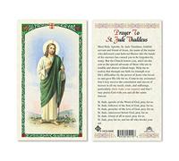 Saint Saint Jude Thaddeus - Biglietti di preghiera laminati, confezione da 25
