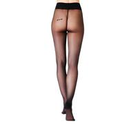 saint sass® | Donna | Bite Me Statement Collant | 40 DEN | Semitrasparente | Nero | XS/S, M, L, XL | Made in Italy | 1 pezzo, Nero , XS-S