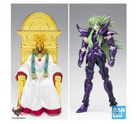 SAINT SEIYA Myth Cloth EX ARIES Surplice & Pope Set con Trono Action Figure 18cm