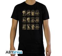 SAINT SEIYA - Tshirt "12 Golden Saints" man SS black - basic
