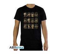 SAINT SEIYA - Tshirt "12 Golden Saints" man SS black - basic Medium - Men's