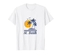 Saint St. Barth Barthelemy Caraibi Beach Island Turistico Maglietta