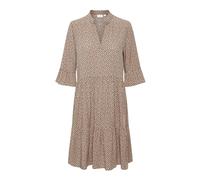 Saint Tropez - Abito Tan Pebbles con Dettagli a Balze - - Dresses - Donna - Marrone - M