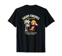 Saint-Tropez French Riviera - Vintage Beach Vacanze Estate Maglietta
