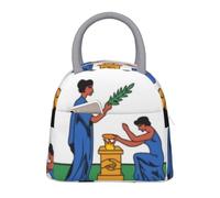 Saint Vincent and the Grenadines Emblema Nazionale Lunch Box Grande Lunch Bag Con Tracolla Regolabile Borsa Termica Picnic Box Emblema Nazionale Stampa Per School Teens Snacks Insulated Cooler Tote
