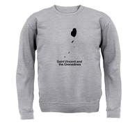 Saint Vincent E Grenadine Silhouette - Bambini Felpa/Maglione - Vincentian