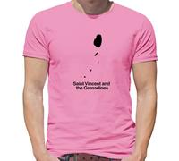 Saint Vincent E Grenadine Silhouette - T-Shirt - Vincentian Bandiere Del