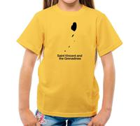 Saint Vincent E Grenadine Silhouette - T-Shirt - Vincentian Bandierine