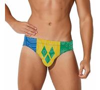 Saint Vincent Grenadine Paisley Flag Novità Costume da Bagno Breve Costumi Da Bagno Pantaloncini Pantaloncini Spiaggia Pantaloni Biancheria Intima, Stile:, S