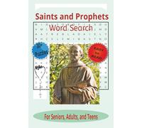 Saints and Prophet Word Search Puzzle Book: Word Search with Easy to Read Print About Saints and Prophets | 6x9 inches, 60 pages | 30+ Puzzles... Gift for Vacation, Relaxing, Religious Holiday