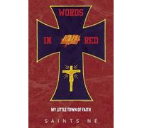 Saints Né Words In Red (Tascabile)