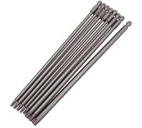 Saipe 8pcs 200mm/7.9 "Lungo Torx Testa Cacciavite Bit Set Magnetico Antimanomissione Sicurezza Torx Bit Set 1/4 "Hex Shank Star Screw Driver Punte T8-T40