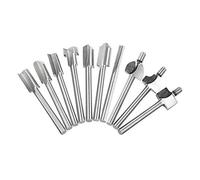 Saiper 10 punte per fresa da carpenteria HSS da 3 mm, per incisione, per utensili rotanti Dremel Foredom per scanalature, sbavature, incisioni e fresatura