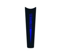 SAIQIAFC Autoadesivi del Serbatoio della Motocicletta per Ducati Scrambler 800 1100 3D Tank Pad Fishbone Adesivi protettivi-Blue Carbon Fiber
