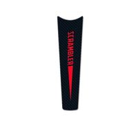 SAIQIAFC Autoadesivi del Serbatoio della Motocicletta per Ducati Scrambler 800 1100 3D Tank Pad Fishbone Adesivi protettivi-Red Carbon Fiber