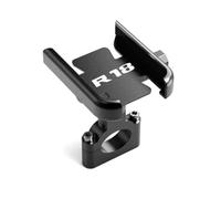 SAIQIAFC Supporto per Telefono Moto Manubrio Porta GPS Bracket per BMW R18 2023 2024 2025 Alluminio CNC-Handlerbar Black