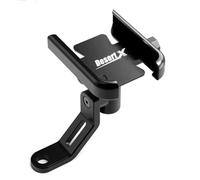SAIQIAFC Supporto per Telefono Moto Manubrio Porta GPS Bracket per Ducati DesertX Alluminio CNC-Mirror Holder Black