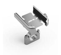 SAIQIAFC Supporto per Telefono Moto Manubrio Porta GPS Bracket per Suzuki DRZ400S DRZ400SM DRZ400 DRZ400S SM Alluminio CNC-Handlebar Silver