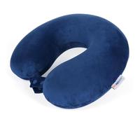SAIREIDER Cuscino da viaggio in 100% memory foam, con aeroplani, per evitare che le teste cadano in avanti, cuscini per il collo da viaggio (blu navy)