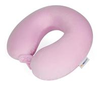 SAIREIDER Cuscino da viaggio per il collo in 100% pura memory foam, cuscino per supporto per la testa, morbido cuscino regolabile per aereo, auto e casa reclinabile (rosa)