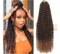 Saisifen Passion Twist treccia capelli trecce per donne nere 16 strande/confezione 6 fasci/lotto acqua ombre ombre dettato uncinetto treccia (24 pollici, T27)