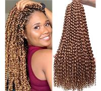 Saisifen Passion Twist Wave Wail per le donne nere 16 Strands/Pack 6 pacchetti/lotto Cavallo fai da te CROCHET CAILLAZIONE DI CAPRA (24 pollici, #27)