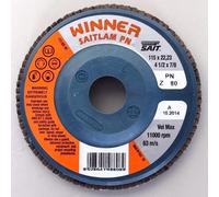 SAIT DISCO LAMELLARE PIANO 115 ALLO ZIRCONIO PER ACCIAIO CONFEZIONE DA 10 DISCHI
