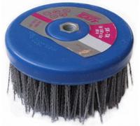 SAIT Spazzola a tazza in nylon gr46 abrasiva rusticante SN-TA 130x50 M14 per pul