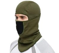 SAITAG Passamontagna Maschera da sci Calda Maschera per il Freddo Inverno Sci Snowboard Motociclismo Pesca Ghiaccio Uomini, Verde militare, M/L
