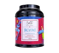 SaiTè Tisane sfuse Bevimi 80gr, Tisana con karkadè, frutta, rosa e frutti rossi, gusto avvolgente e delicato, Tisane regalo - Made in Italy