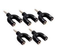SaiTech IT 5 adattatori splitter da jack audio da 3,5 mm a microfono cuffie (appositamente progettati solo per cellulari e tablet)
