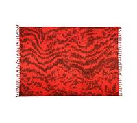 SAIVONA Pareo Sarong Telo Mare Gonna Spiaggia -Opaco Come o Asciugamano e Abito Avvolgente Donna - Fatto a Mano dalla Produzione del Commercio Equo e Solidale Batik Batik Tono Rosso