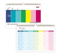 Saiwiimody Calendario 2025 2026 da Muro Luglio 2025 Dicembre 2026 Colorato Calendario da Tavolo Italiano Planner Mensile Con le Vacanze Calendario da Parete Organizzatore di Famiglia Ufficio