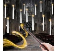 SaiXuan Candele LED Senza Fiamma con Telecomando - 12 Candele Galleggianti LED, Luce Calda e Lampeggiante, Ideale per Decorazioni Halloween, Natalizie, Matrimonio, Feste ed Eventi Speciali