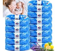 SaiXuan Confezione da 12 Ricariche Mangiapannolini 4,5M Compatibili con Tommee Tippee Twist & Click, Sangenic Tec, Simplee - Antiodore, senza BPA, Sacchetti Ecologici Resistenti e Riutilizzabili