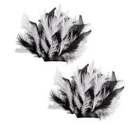 Saiyana 2PCS Slap Piuma Polsi Bracciali Bracciali Bracciali Polso Manicotto Bracciale Cavigliera Accessori Per Capelli Polso Polso Bracciali Piuma, Taglia unica, come descritto